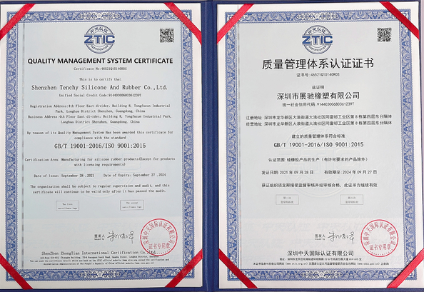 China Shenzhen Tenchy Silicone&amp;Rubber Co.,Ltd zertifizierungen